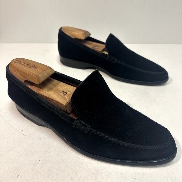 NEW HEELS John Lobb Paris Stroll Black Velvet Beefroll Venetian Loafer US 9.5 D main image 12